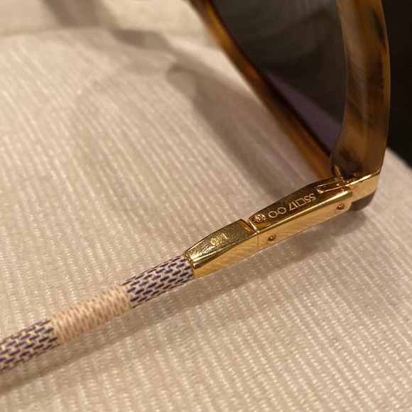 Authentic! LOUIS VUITTON Damier Azur Charlotte Sunglasses. - Picture 3 of 9